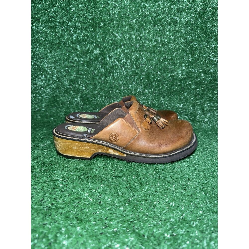 Earth Spirit Women Size 7 Pinewood II Gelron 2000 Slip‎ On Brown Leather Loafers